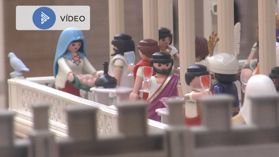 500 figuras en el mayor belén de Playmobil nunca visto en Galicia