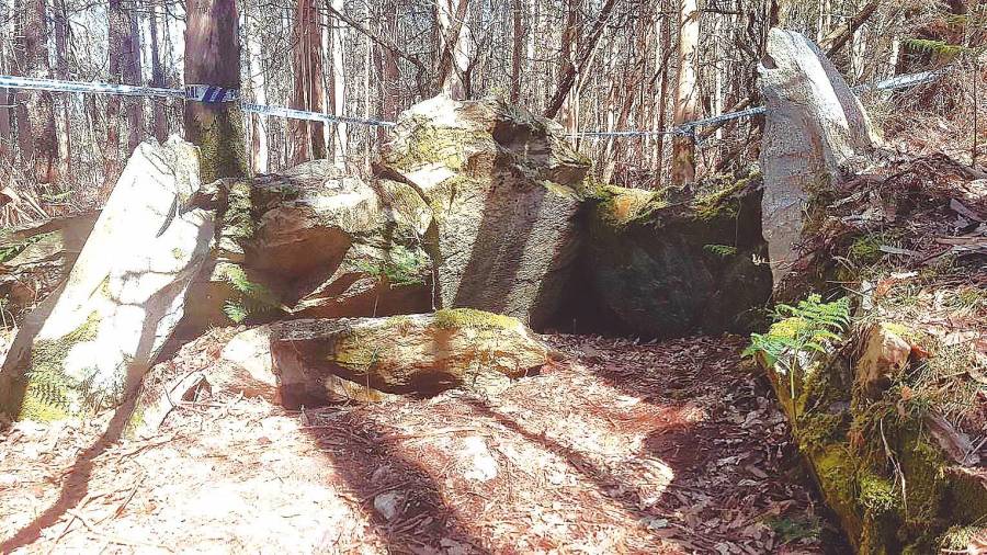 Patrimonio. O dolmen de Chan das Embarradas constitúe a mámoa número 11 da necrópole de Ferreira. Foto: Xunta