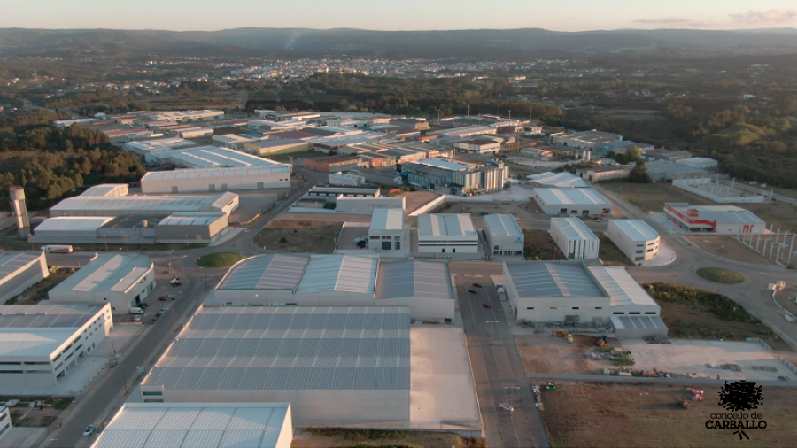 Vista del polígono industrial de Bértoa, en Carballo. Foto: Concello de Carballo