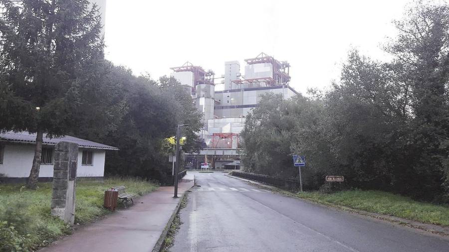 Vista de una de las entradas al complejo de la central térmica de Endesa en la localidad coruñesa de As Pontes Foto: E.P.