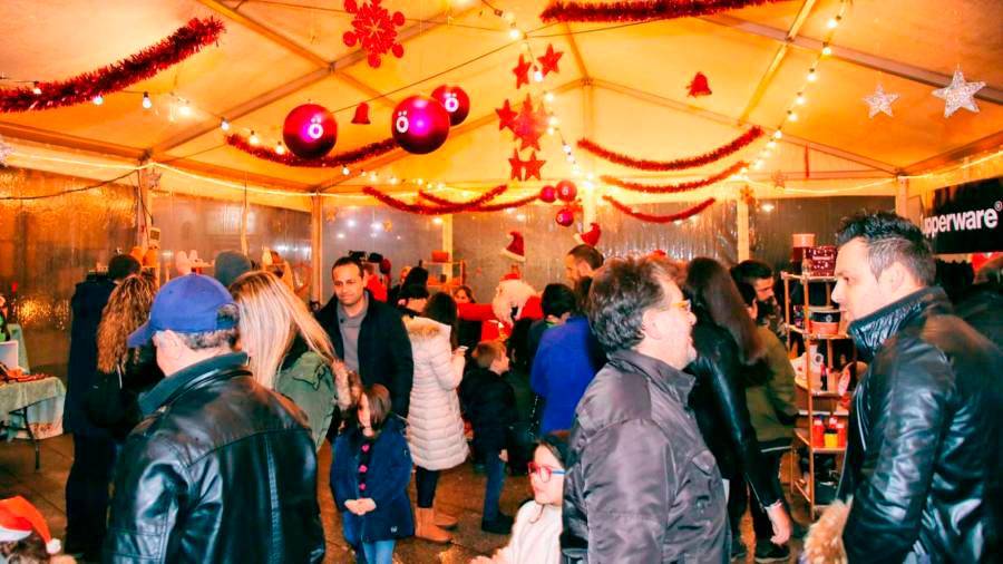 Imagen de uno de los eventos que organizó la asociación en Portosín durante las fiestas navideñas del 2019. Foto: C. P.