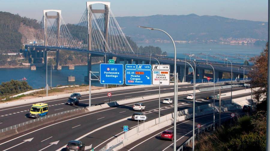 Puente de Rande sobre la ría de Vigo en la Autopista del Atlántico, AP-9. EFE