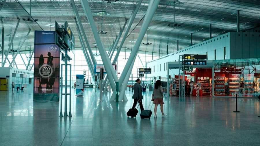 Foto de archivo del aeropuerto de Compostela