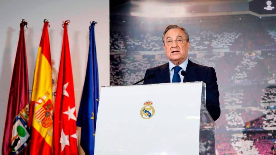 presidente Florentino Pérez, máximo mandatario del Real Madrid, presidirá también la Superliga. Foto: Real Madrid