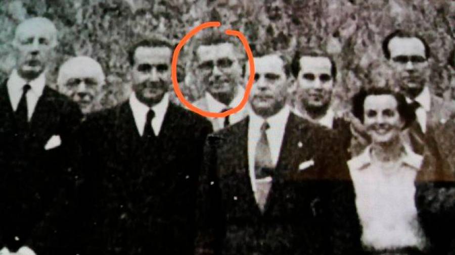 EL PROTAGONISTA. Ramón Baltar en 1947 cuando un grupo de galleguistas compraron la casa de Rosalía de Castro.