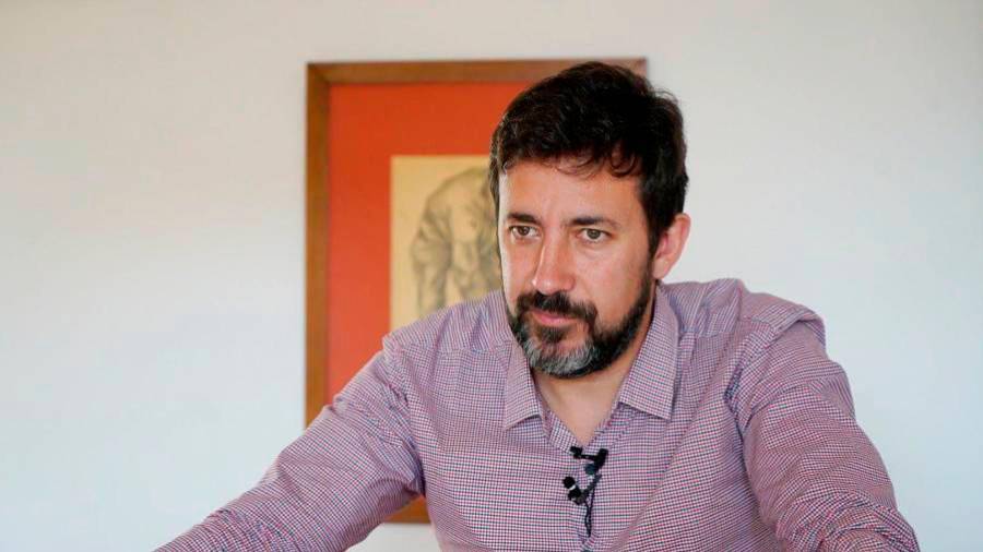 Antón Gómez-Reino, secretario general de Podemos Galicia y diputado en Cortes. Foto: ECG