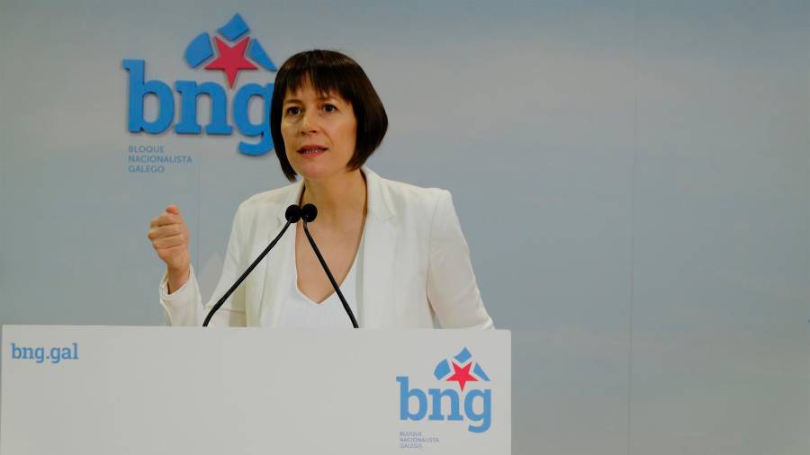 La portavoz del BNG, Ana Pontón, en una foto de archivo.