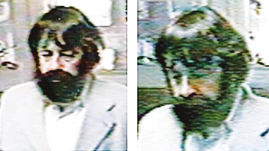 EL SOLITARIO. Jaime Giménez en un juicio y, abajo, en dos imágenes tomadas de cámaras de seguridad