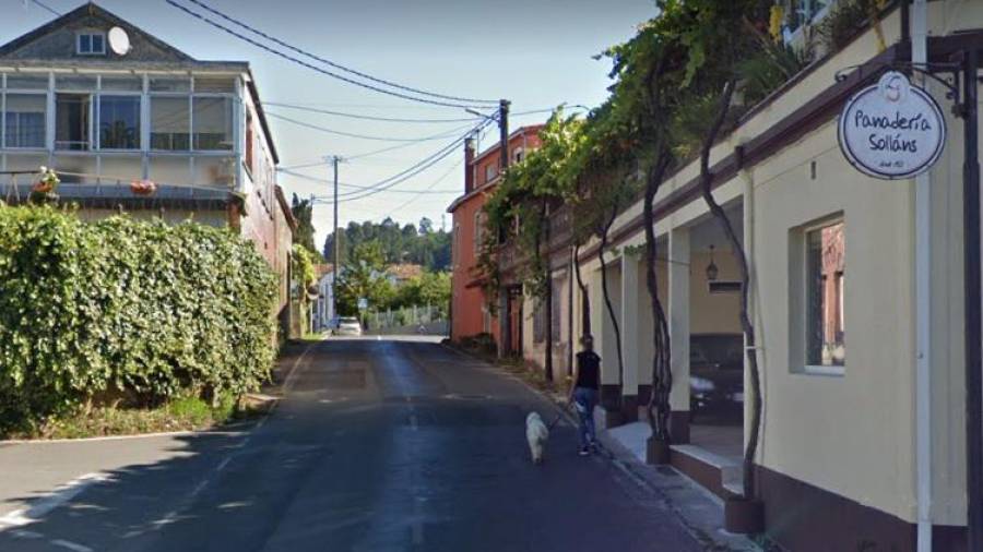 Localidad de Solláns, en el Ayuntamiento de Teo, donde perdió la vida un vecino. Foto: MG