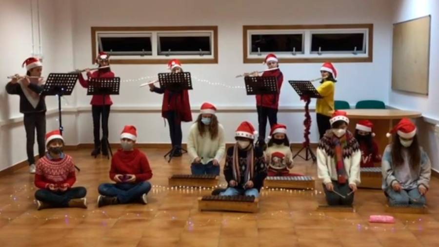 Concierto de los alumnos de la Escola de Música durante las pasadas navidades. Foto: CDA