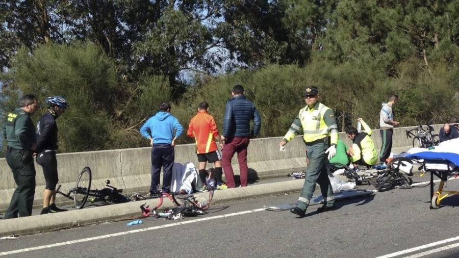 Cuatro años de cárcel para el nonagenario que atropelló a varios ciclistas en A Guarda