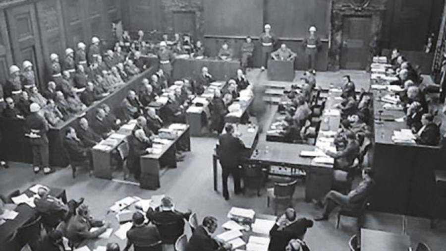 Juicios de Nuremberg. Tribunal en sesión del 30 de septiembre de 1946