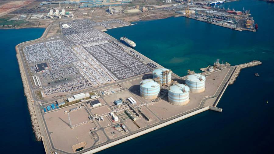 Zona de gas del puerto de Sagunto VALENCIAPORT 26/04/2022