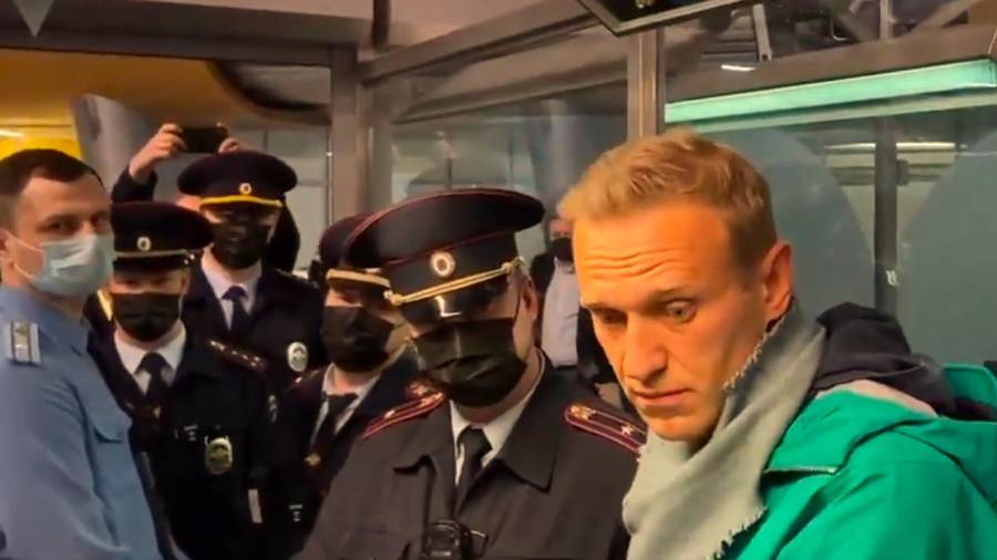 Navalni fue arrestado nada más llegar a Moscú. Foto: Efe