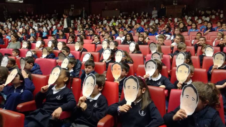 Máis de seiscentos alumnos das Escolas católicas participan na Festa da Lingua