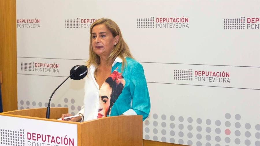 La presidenta de la Diputación de Pontevedra, Carmela Silva. FOOT: DIPUTACIÓN DE PONTEVEDRA