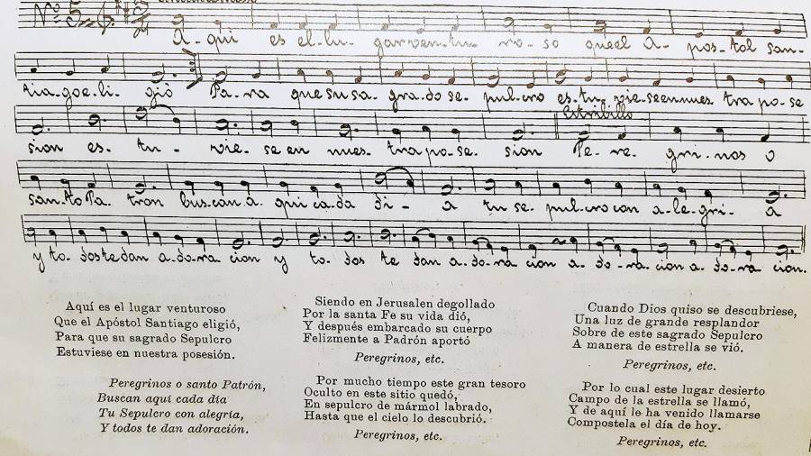 Canción de ciego recogida por S. Tafall, interpretada en la Puerta Santa (s. XIX). Foto: A. P.