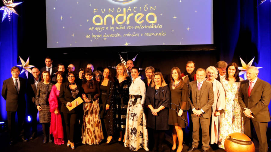 Sorpresas y emotividad en la gala de la Fundación Andrea