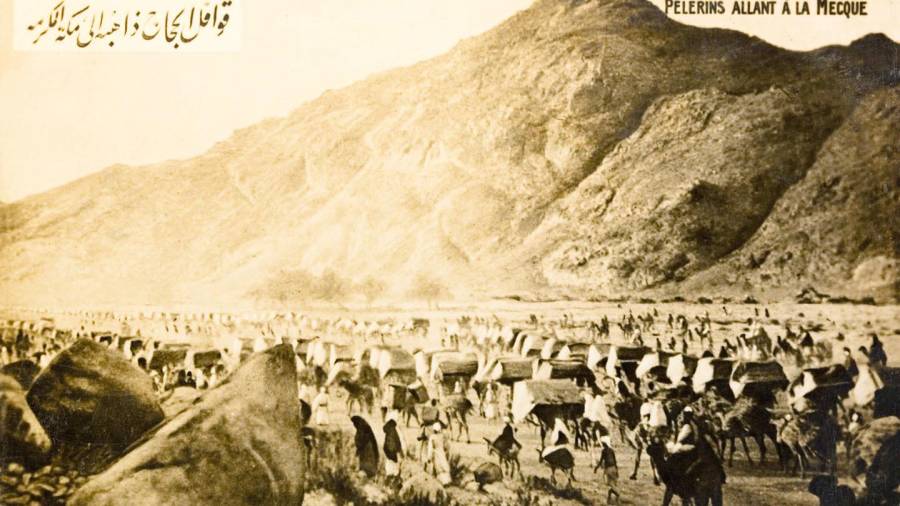 Viajeros hacia La Meca, a comienzos del siglo XX. Foto: Michael Nicholson_Corbis