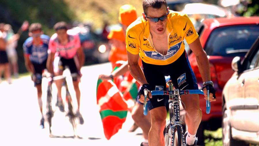 CONFESIÓN Lance Armstrong, durante un Tour de Francia.