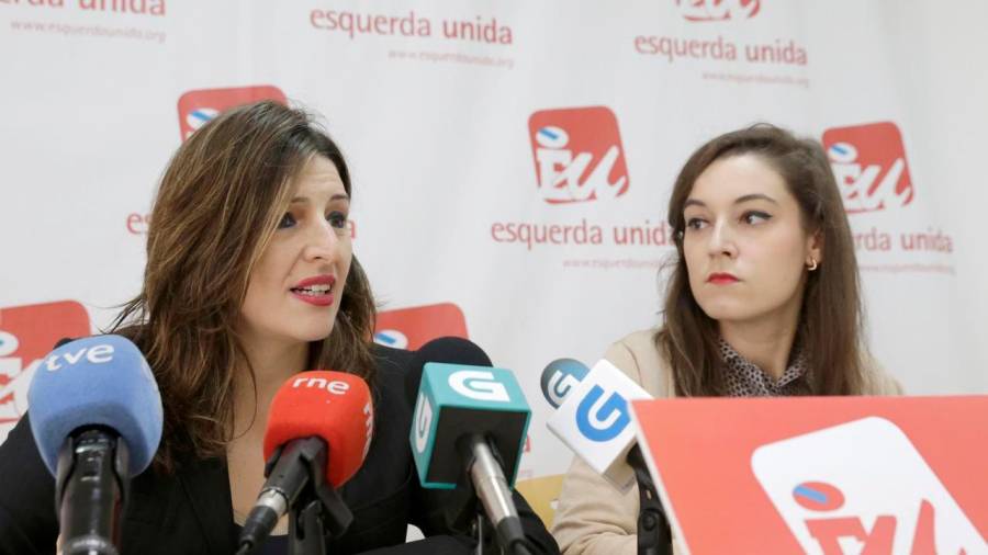 Yolanda Díaz, a la izquierda, y Eva Solla, en una imagen de archivo. Foto: Antonio Hernández