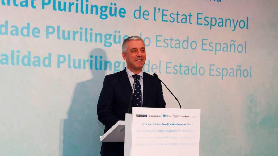 Valentín García, secretario xeral de Política Lingüística e presidente da RDL. Foto: Gallego