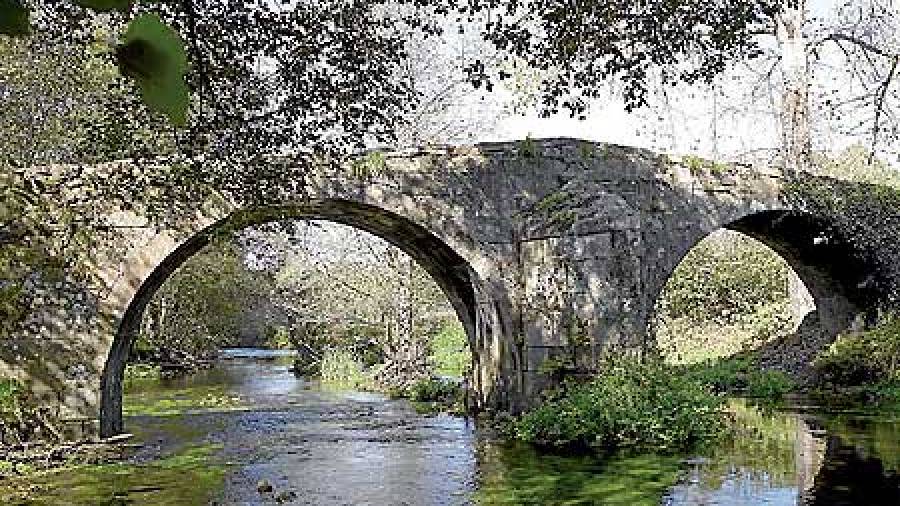 Ponte Lubiáns, punto de paso de la vía romana 'per loca marítima'