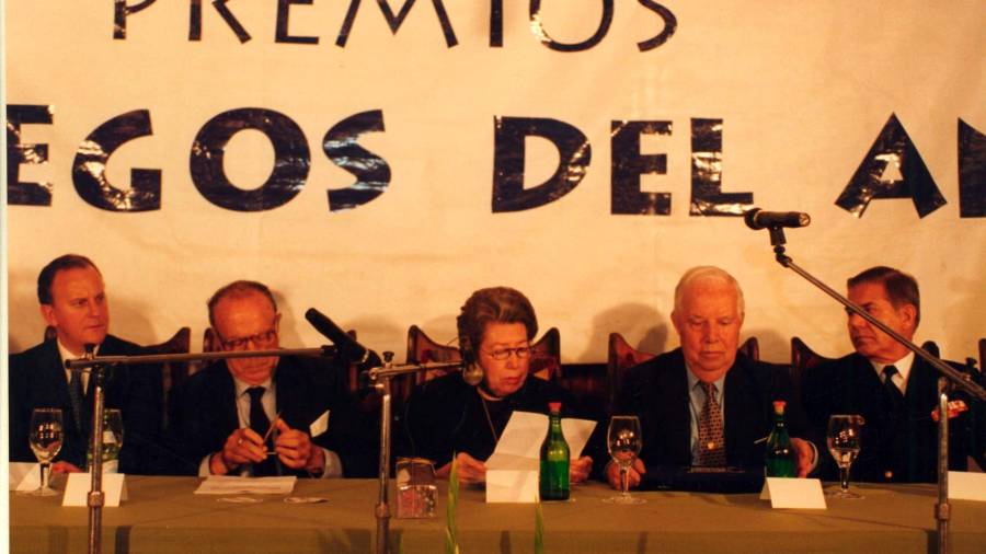 1996. Carmela Arias y Díaz de Rábago. (Fuente, El Correo Gallego)