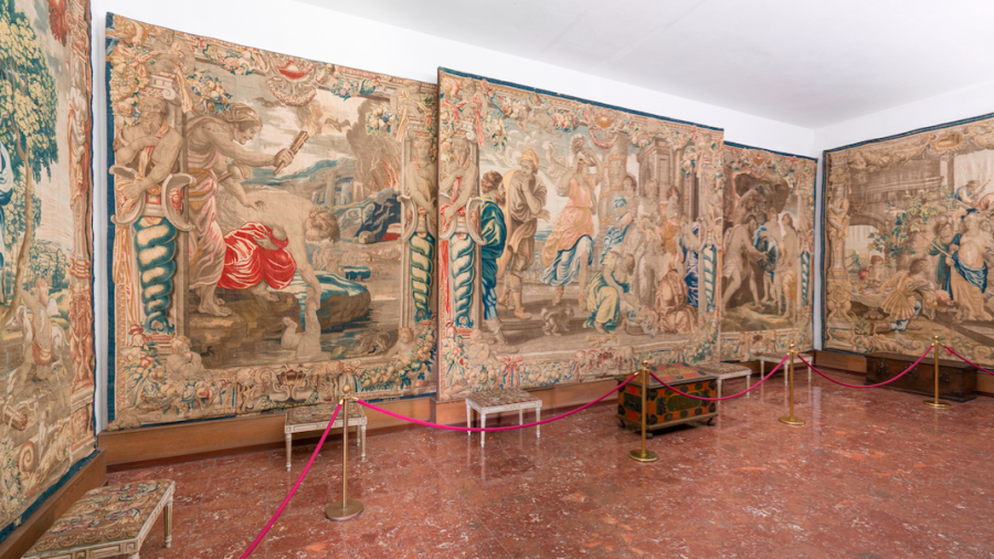 Sala de tapices de Rubens que se atopa na colección do Museo da Catedral e que se poderá visitar hoxe. Foto: ECG