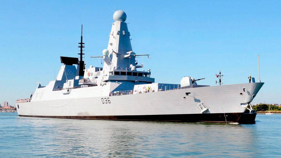 Imagen del ‘HMS Defender’, del Reino Unido. Foto: Royal Navy