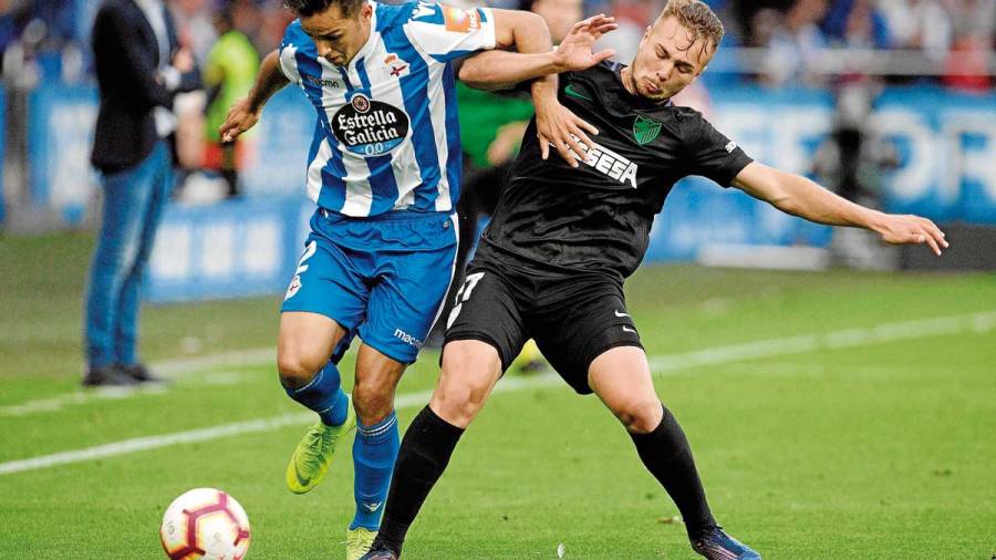El Deportivo se creció ante la adversidad y cobra cierta ventaja frente al Málaga