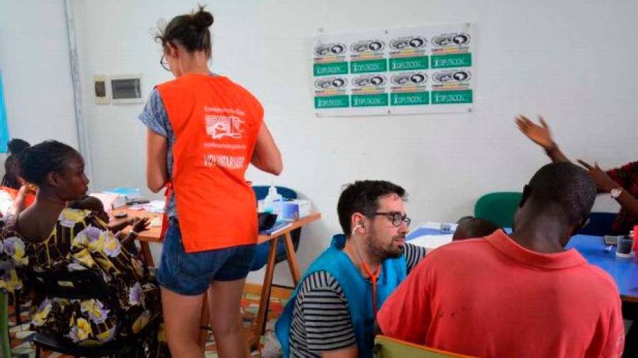 Escuela en Senegal que contó con el apoyo de la Deputación de A Coruña dentro de sus políticas sociales hacia otros países. Foto: D. C.