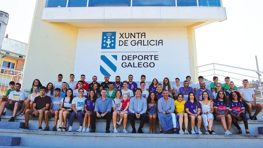 CGTD Lete Lasa, con varios deportistas DGAN, no Centro Galego de Tecnificación Deportiva. Foto: SE