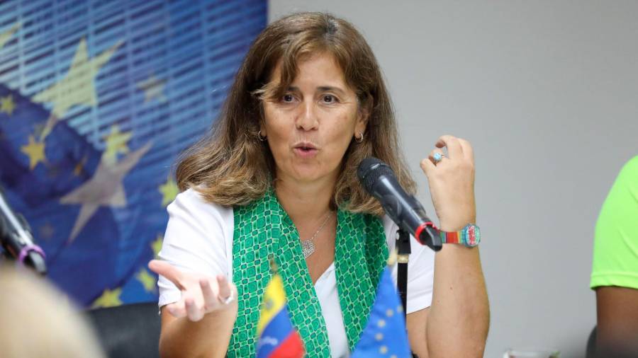 Isabel Brilhante, embajadora de la UE en Venezuela. Foto: Efe