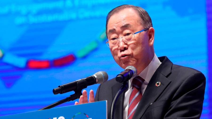 El exsecretario general de la ONU Ban Ki-moon. Foto: Efe