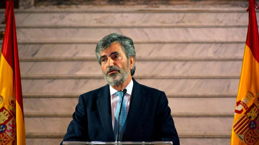 El presidente del CGPJ, Carlos Lesmes. Foto: Efe