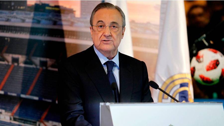 El presidente del Real Madrid Florentino Pérez. Foto: RM