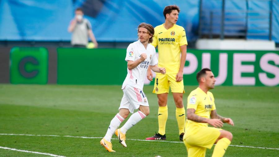 TRIUNFO Modric celebra el 2-1 en el añadido. Foto: AFP7 E. Press