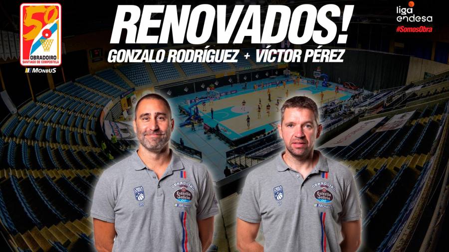 SIGUEN Gonzalo Roríguez, izquierda, y Víctor Pérez, entrenadores del Obra. Foto: M. O. 