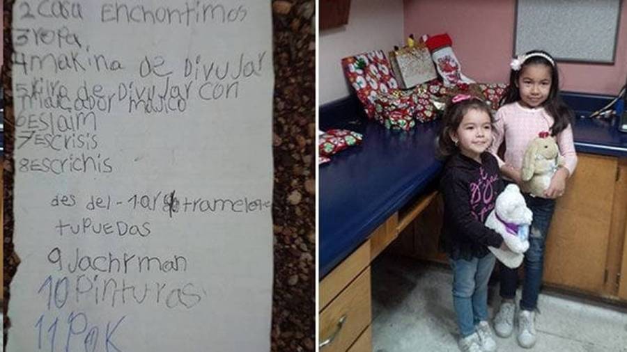 Una pareja de Arizona hace realidad los deseos navideños de una niña mexicana