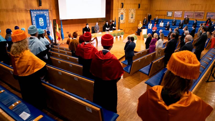 Acto de apertura de curso celebrado en la Universidad de Vigo