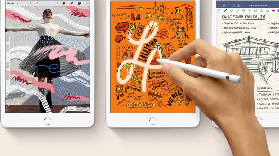 Novos iPad Air e iPad mini con soporte de Apple Pencil