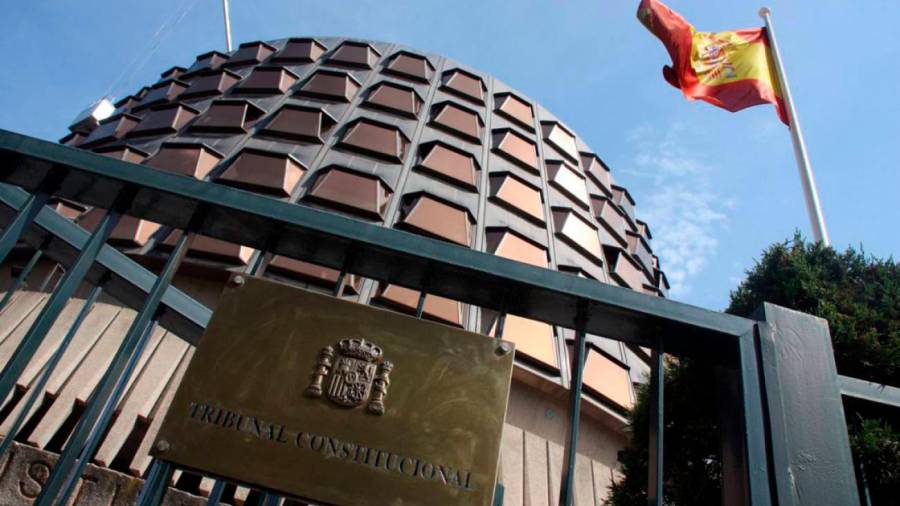 Fachada del Tribunal Constitucional, con sede en la capital de España