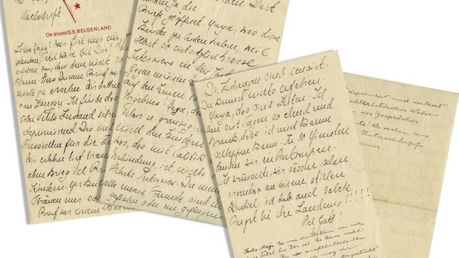 Una carta de Einstein y su mujer en pleno asedio nazi, alcanza los 30.250 dólares