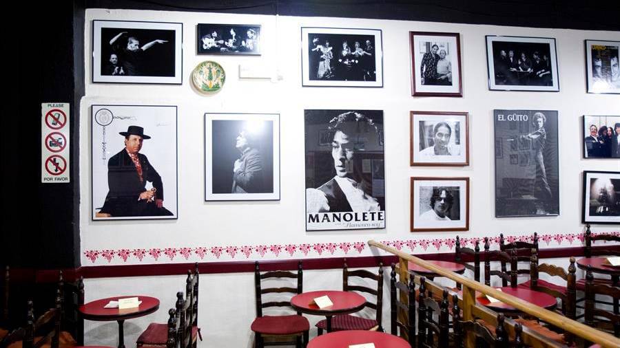 Interior de la sala de Casa Patas, taberna restaurante y tablao flamenco en Madrid.efoto. Foto: Efe/Javier Liaño/Archivo