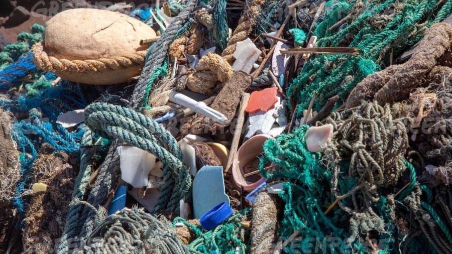 El 10 % de los plásticos en el mar proceden de redes. Foto: E.P