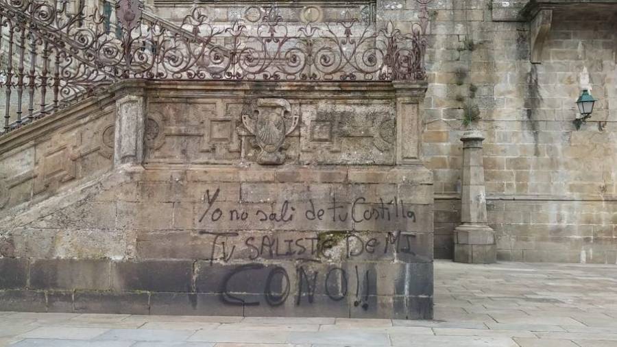 Nuevos actos vandálicos en el entorno de la Catedral