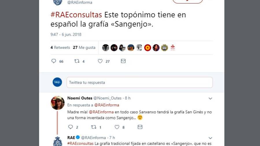 La RAE y Rajoy 'la arman' con el topónimo 'Sangenjo'