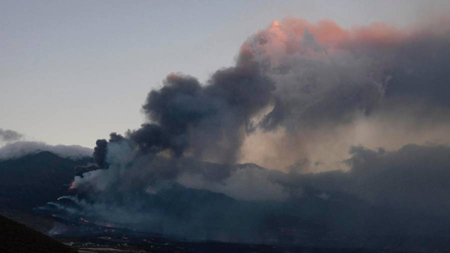 Erupción. Colada número siete ensanchada. Foto: RTVC
