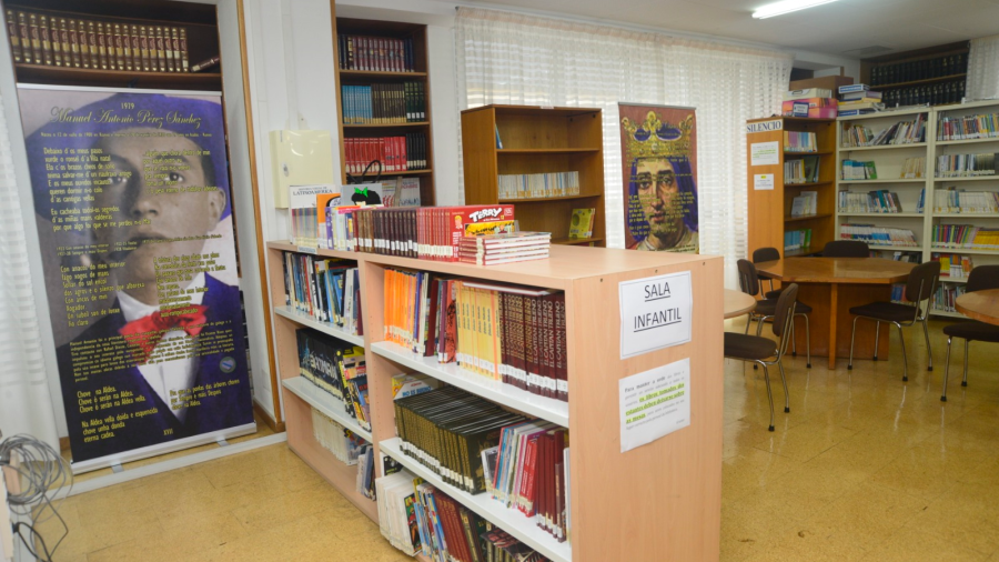 Dependencias da biblioteca municipal de Ribeira. Foto: C.R.